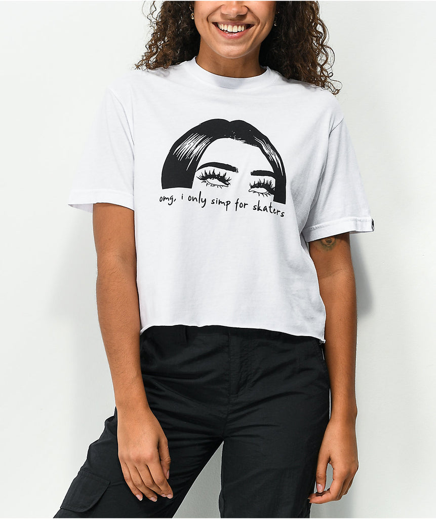 SKATER SIMP CROPPED TEE