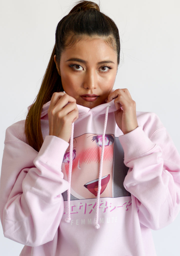 LOVE IS ECSTASY HOODIE - FEMMEMUTE Women's Streetwear 