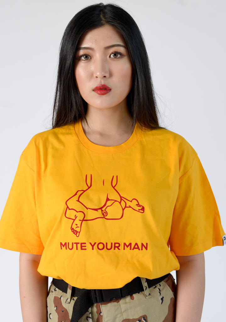 MUTE YOUR MAN TEE - FEMMEMUTE Women's Streetwear 
