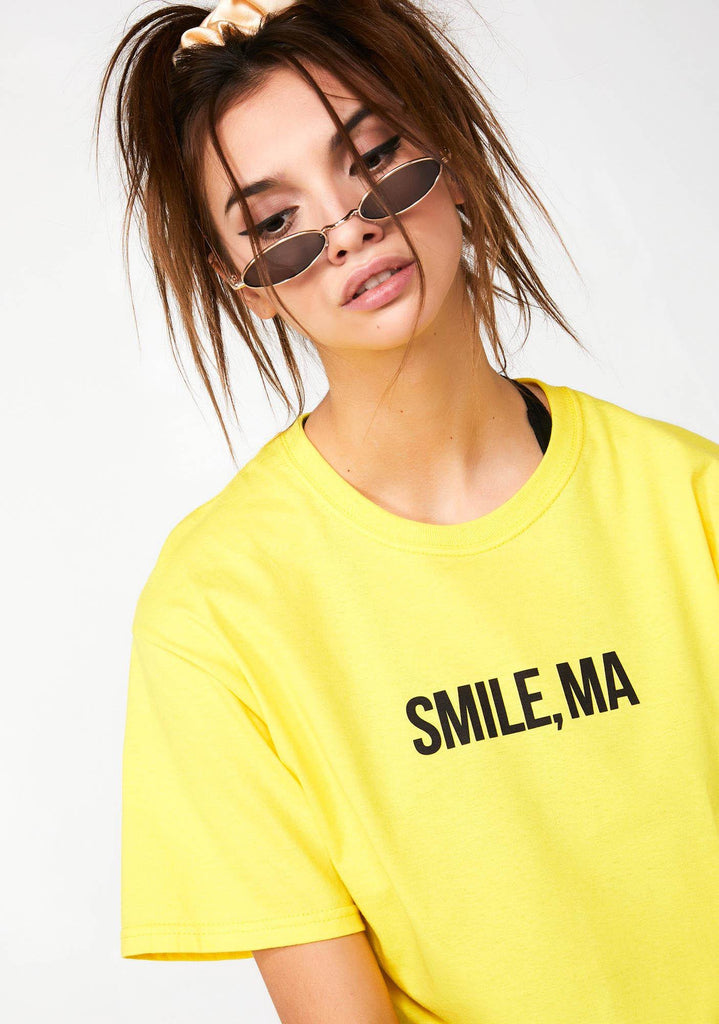 SMILE MA TEE - FEMMEMUTE Women's Streetwear 