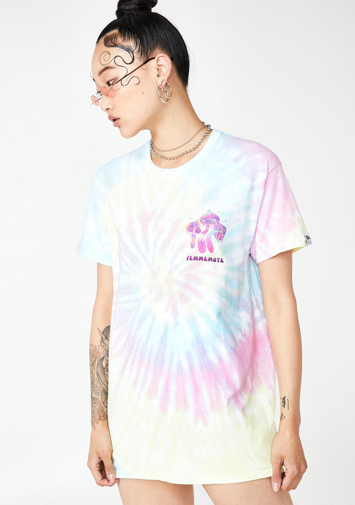 SOLO TRIP TIE DYE TEE - FEMMEMUTE Women's Streetwear 
