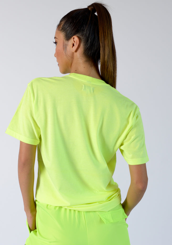 BAD THINGS NEON TEE - FEMMEMUTE Women's Streetwear 