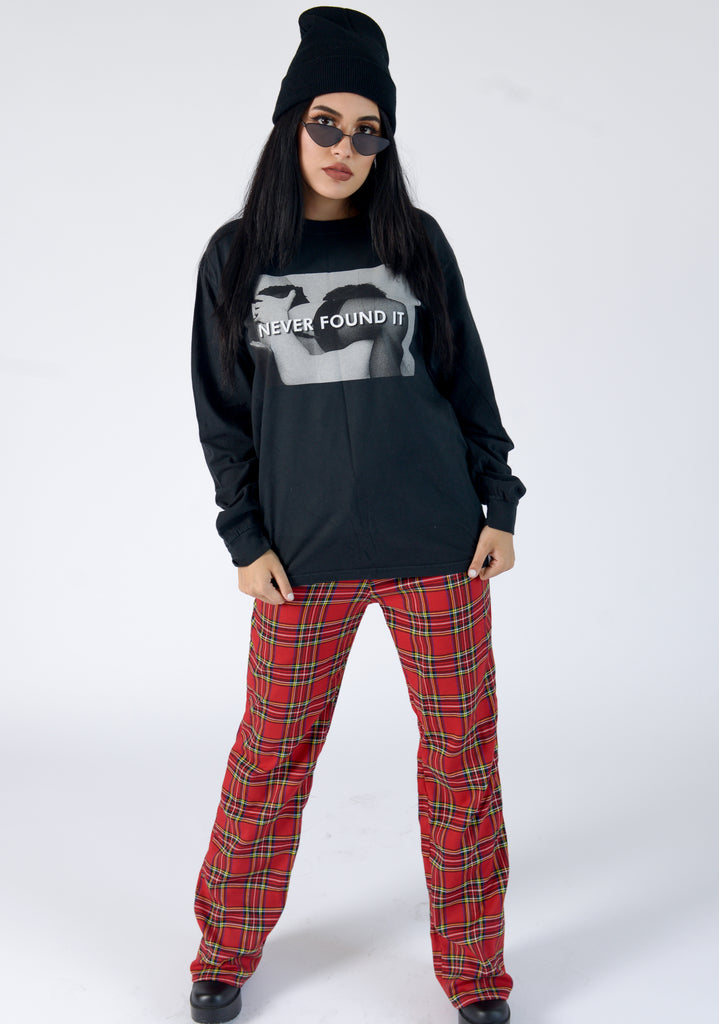 NEVER FOUND IT L/SL TEE - FEMMEMUTE Women's Streetwear 