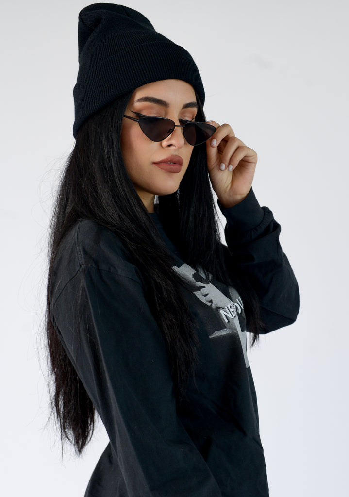 NEVER FOUND IT L/SL TEE - FEMMEMUTE Women's Streetwear 