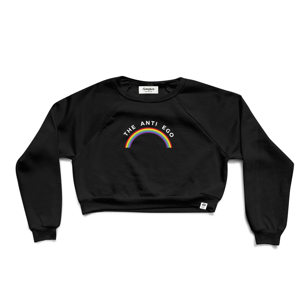 THE ANTI EGO CROPPED CREW - FEMMEMUTE Women's Streetwear 